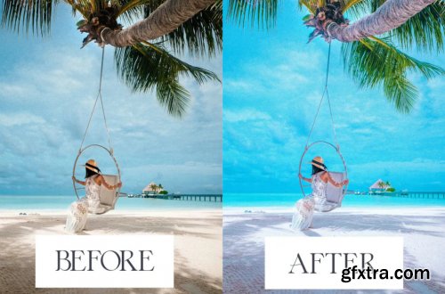 Aqua Beach Mobile & Desktop Lightroom Presets