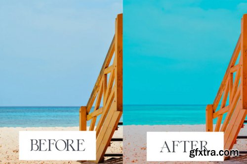 Aqua Beach Mobile & Desktop Lightroom Presets