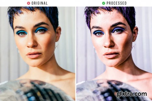 Purple Tones Effect Tones Action & Lightroom Preset