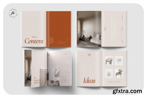 CreativeMarket - OLUSH Home & Living Magazine 4854284