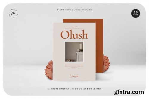 CreativeMarket - OLUSH Home & Living Magazine 4854284