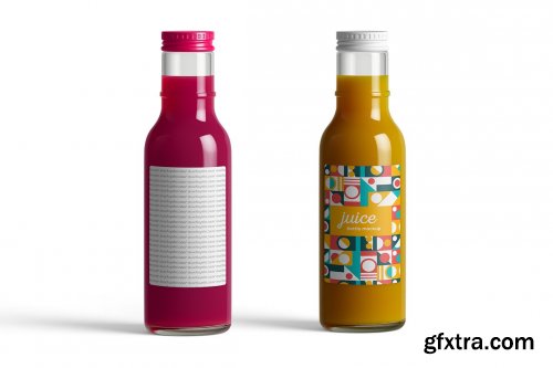 CreativeMarket - Juice Bottle Mockup 6415714