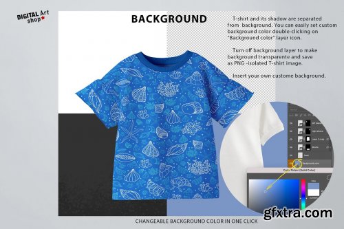  CreativeMarket - Baby T-shirt Mock Up 6381073