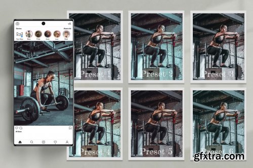 CreativeMarket - Fitness Lightroom Presets Photoshop 6470134