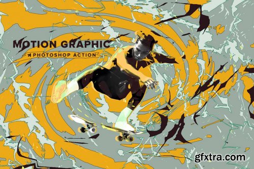 CreativeMarket - Motion Graphic Photoshop Action 6357439