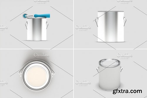 CreativeMarket - Paint Bucket Mockup - 9 Views 5960694