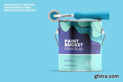 CreativeMarket - Paint Bucket Mockup - 9 Views 5960694