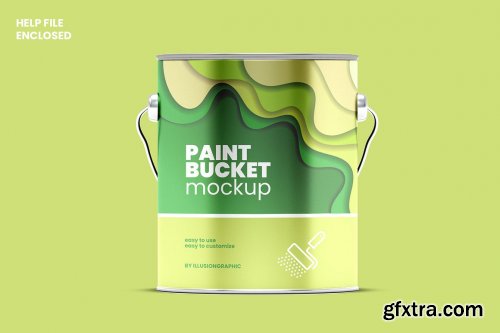 CreativeMarket - Paint Bucket Mockup - 9 Views 5960694