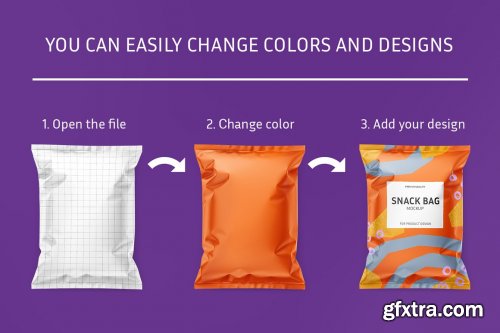 CreativeMarket - Snack bag mockup set 5960687