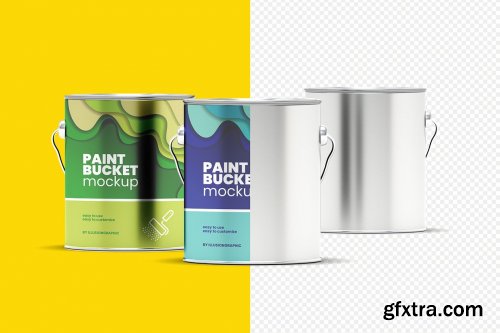 CreativeMarket - Paint Bucket Mockup - 9 Views 5960694