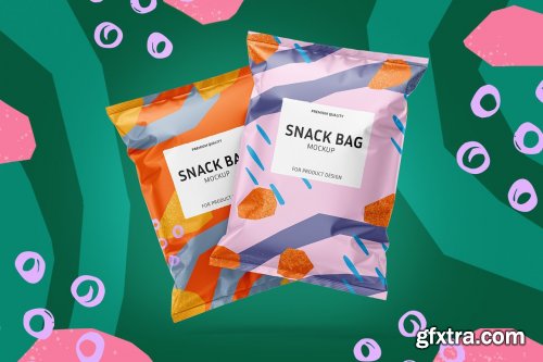 CreativeMarket - Snack bag mockup set 5960687