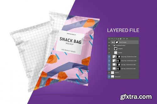 CreativeMarket - Snack bag mockup set 5960687