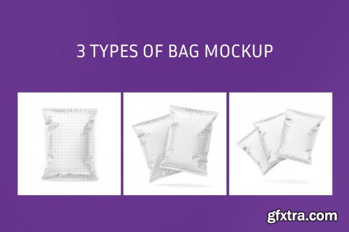 CreativeMarket - Snack bag mockup set 5960687