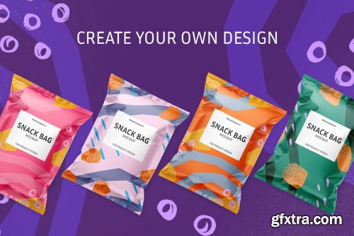 CreativeMarket - Snack bag mockup set 5960687