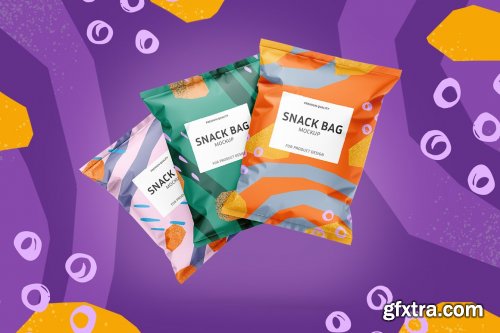 CreativeMarket - Snack bag mockup set 5960687