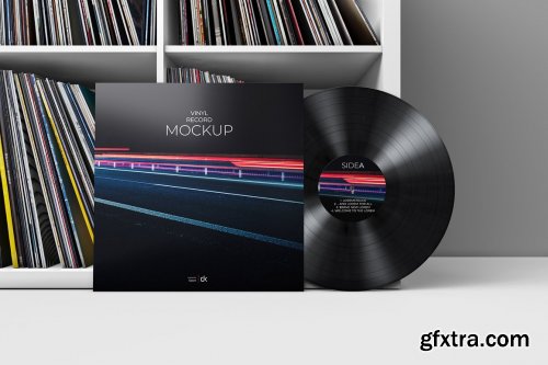 CreativeMarket - Vinyl Record Mockup 4 5970195