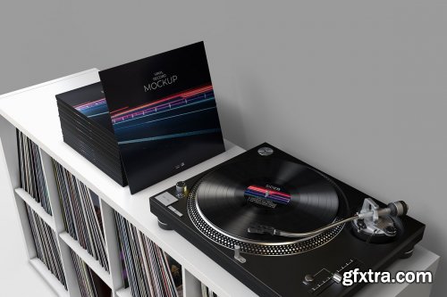 CreativeMarket - Vinyl Record Mockup 4 5970195