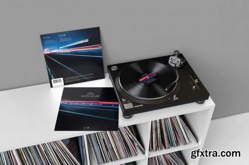 CreativeMarket - Vinyl Record Mockup 4 5970195