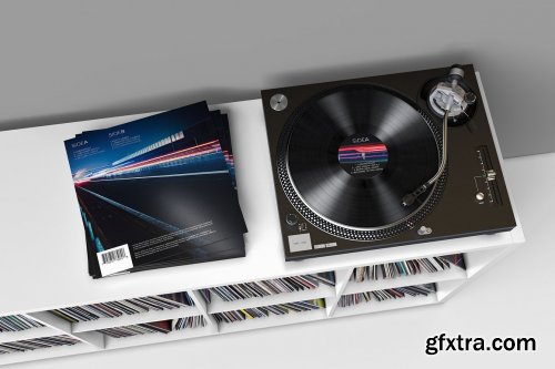 CreativeMarket - Vinyl Record Mockup 4 5970195