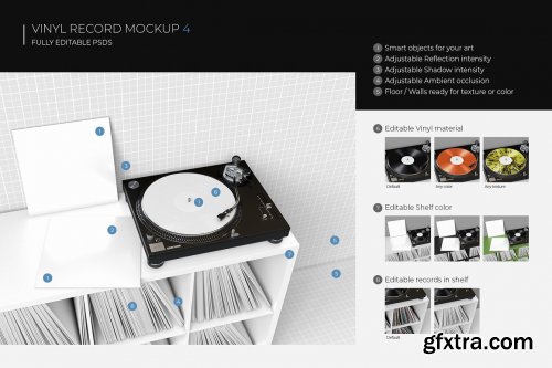 CreativeMarket - Vinyl Record Mockup 4 5970195