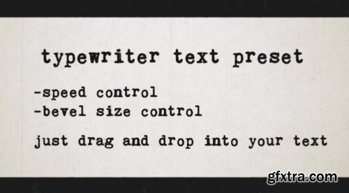 Typewriter Text Preset 61529