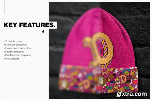 CreativeMarket - Beanie Mockups Set 6147172