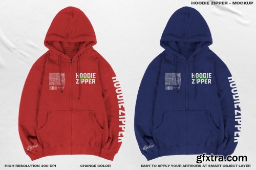 CreativeMarket - Hoodie Zipper - Mockup 6414614