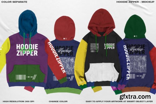 CreativeMarket - Hoodie Zipper - Mockup 6414614