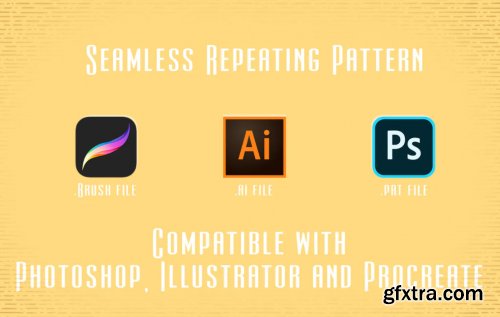 Vintage Engrave Pattern for Ps, Ai and Procreate