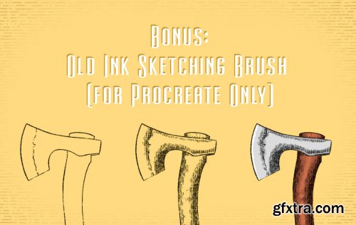 Vintage Engrave Pattern for Ps, Ai and Procreate