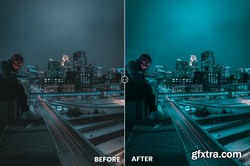 Blue Night Action & Lightrom Presets