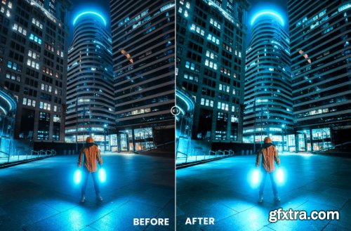 Blue Night Action & Lightrom Presets