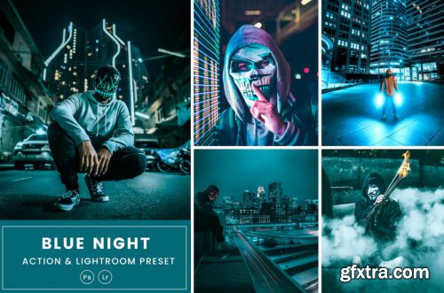 Blue Night Action & Lightrom Presets