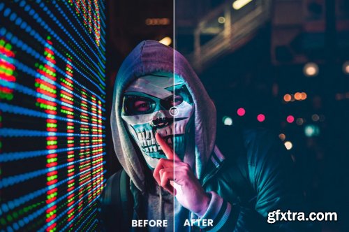 Blue Night Action & Lightrom Presets