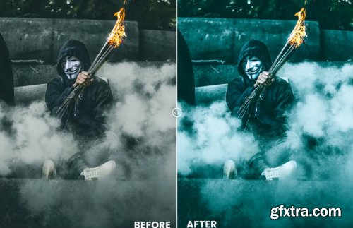 Blue Night Action & Lightrom Presets