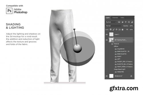 CreativeMarket - 3D Training Pants Mockup 6365884