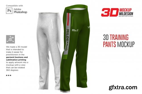 CreativeMarket - 3D Training Pants Mockup 6365884