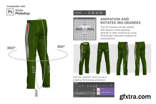 CreativeMarket - 3D Training Pants Mockup 6365884