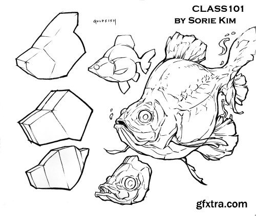 Class101 - Sketching Animals and Creatures with Pen and Ink by Sorie Kim