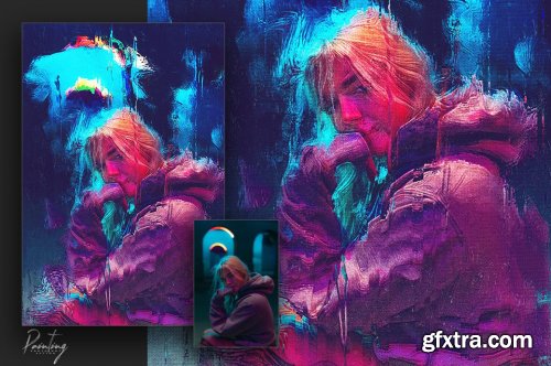 CreativeMarket - Painting Photoshop Action 6399858