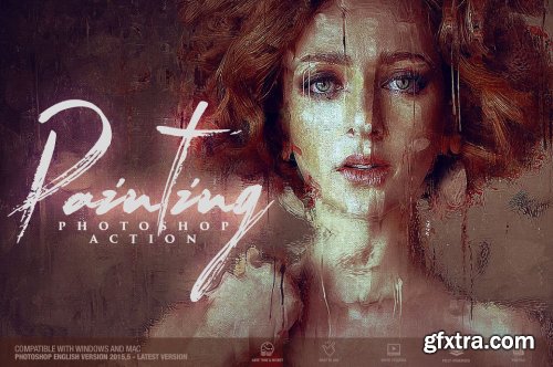 CreativeMarket - Painting Photoshop Action 6399858