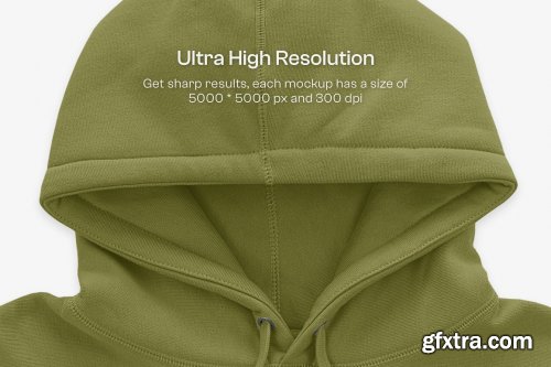 CreativeMarket - IND5000 Heavyweight Hoodie Mockups 6466505