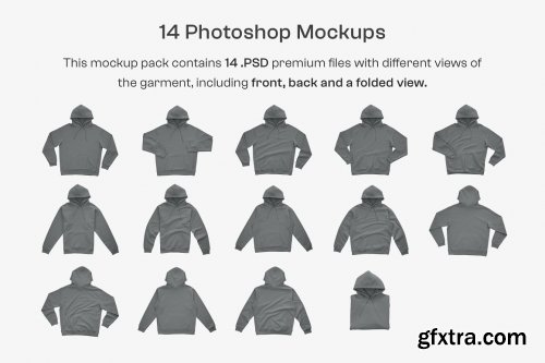 CreativeMarket - IND5000 Heavyweight Hoodie Mockups 6466505