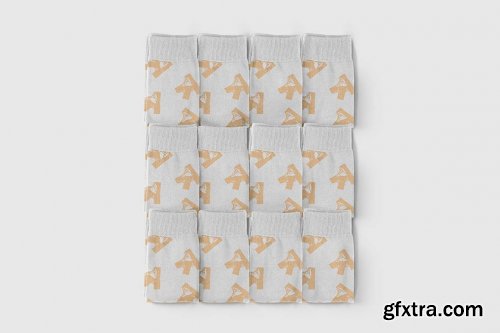 CreativeMarket - Socks Set Mockup 6178864