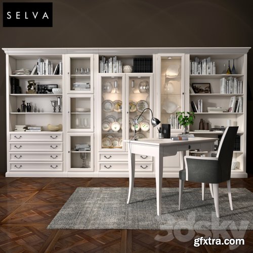 Selva bookcase Mirabeau set sections01