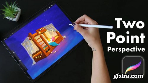 Learn Perspective in Procreate - Two-Point Perspective
