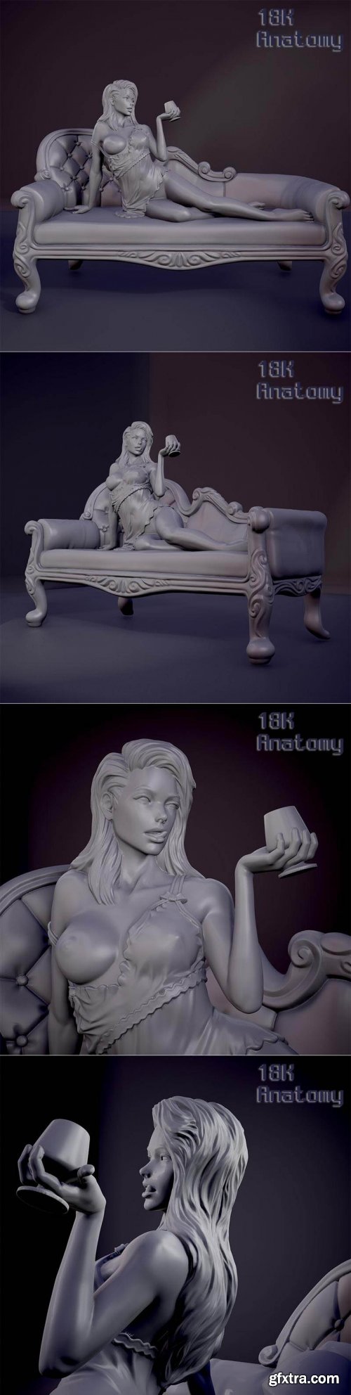 18K Anatomy – Girl on the sofa