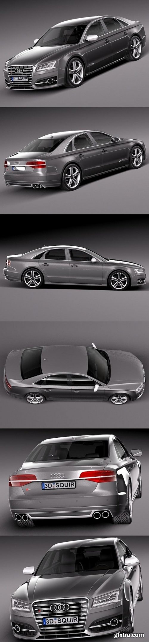 Audi S8 2014 3D Model