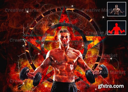 CreativeMarket - Extreme Power Photoshop Action 6499612