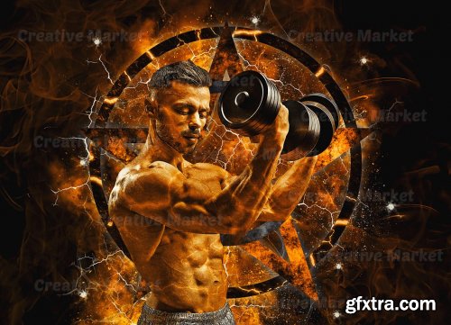 CreativeMarket - Extreme Power Photoshop Action 6499612